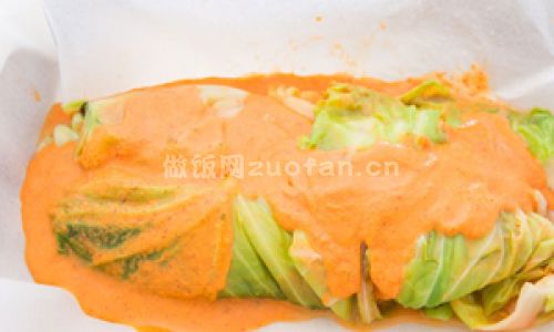 泰式三文鱼白菜咖喱步骤图4