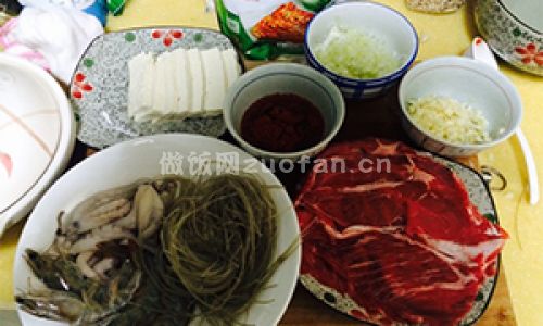 韩式牛肉火锅步骤图1