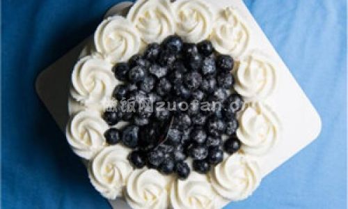 蓝莓奶油蛋糕步骤图6