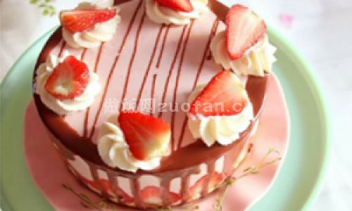 巧克力草莓蛋糕步骤图11