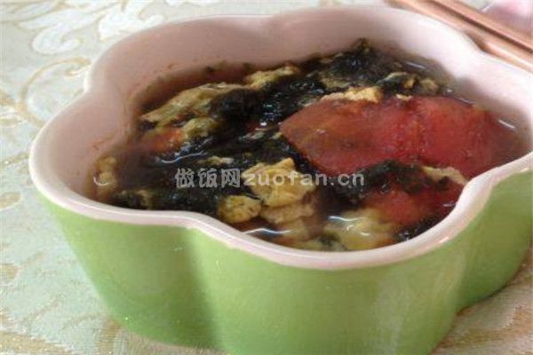 家常西红柿紫菜鸡蛋汤的做法_美味香嫩又健康