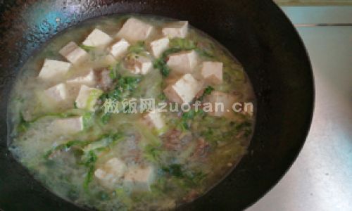 牛肉白菜豆腐汤步骤图3