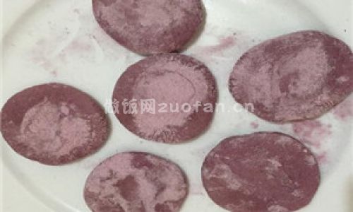 紫薯玫瑰花卷步骤图7