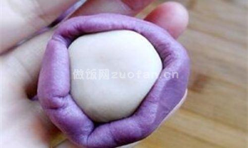 紫薯蛋黄酥步骤图5