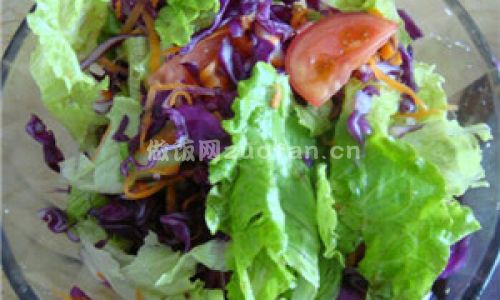 紫甘蓝蔬菜沙拉步骤图4
