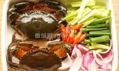 泰式咖喱蟹步骤图1