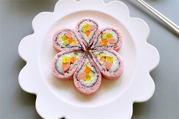 正宗日本樱花寿司的创意做法_给餐桌增添一抹春意