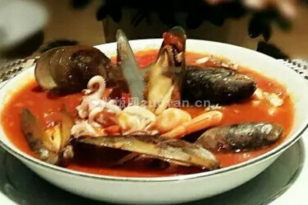 意大利地中海海鲜汤的做法_简单食材做出高颜值的美食