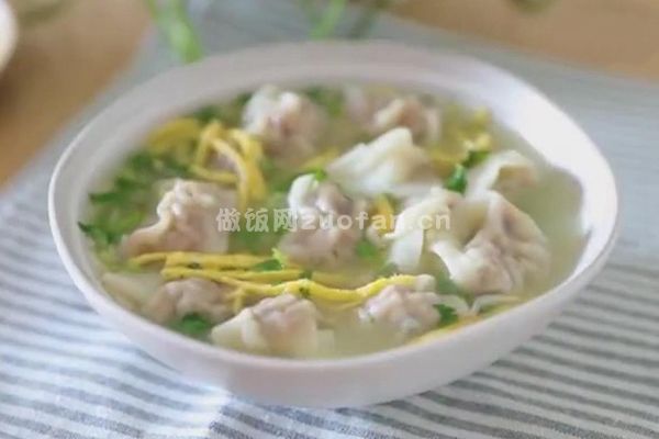 上海小吃鸡汤馄饨的做法_味鲜不腻口味纯正
