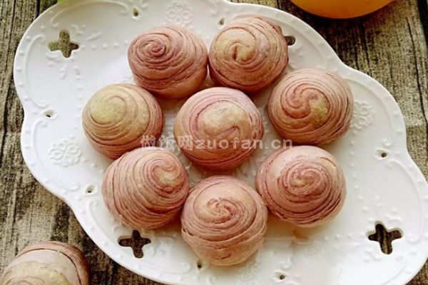 紫薯豆沙一口酥的做法教程_美貌和美味于一身