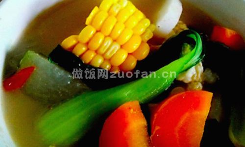 玉米蔬菜汤步骤图7