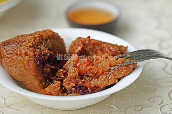 瑶柱酱肉粽子的做法和配料_一口享用海鲜好滋味