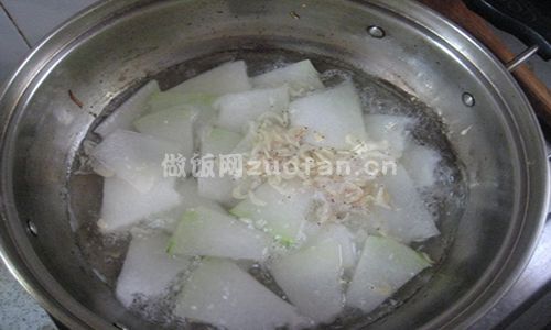冬瓜虾米汤步骤图4