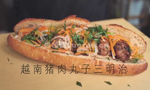 越南猪肉丸子三明治步骤图9