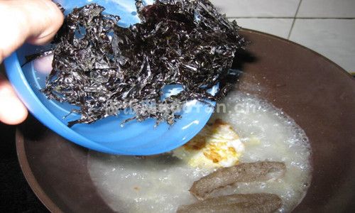 海参紫菜鸡蛋汤步骤图4