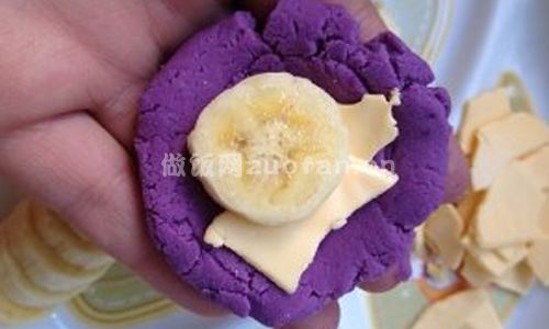 紫薯香蕉麻团步骤图3