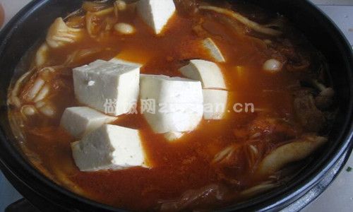 韩国泡菜豆腐汤步骤图4