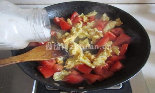 西红柿鸡蛋汤粉步骤图4