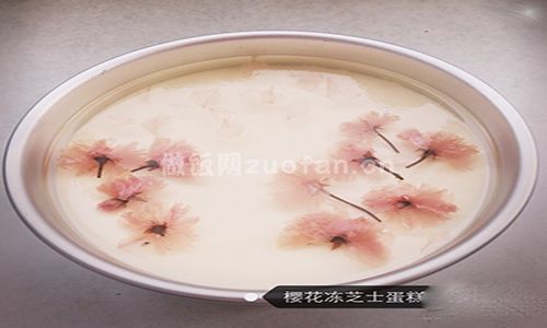 樱花冻芝士蛋糕步骤图7