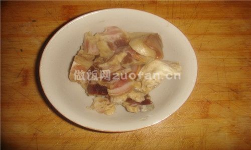 咸肉炒青菜苔步骤图2