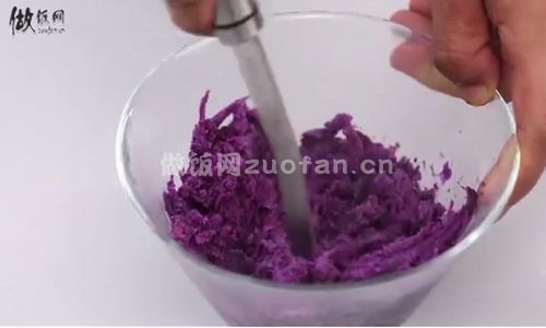 桂花紫薯山药糕步骤图2