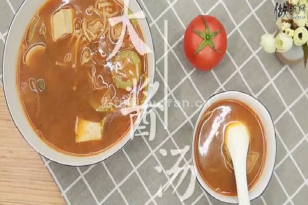 正宗韩式大酱汤的做法 _浓香味美酸辣可口