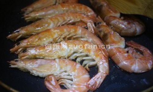 盐煎阿根廷红虾步骤图2