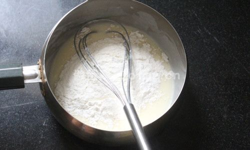 炼奶奶油霜蛋糕步骤图2