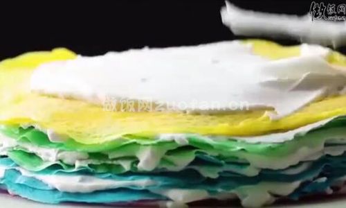 彩虹千层蛋糕步骤图4